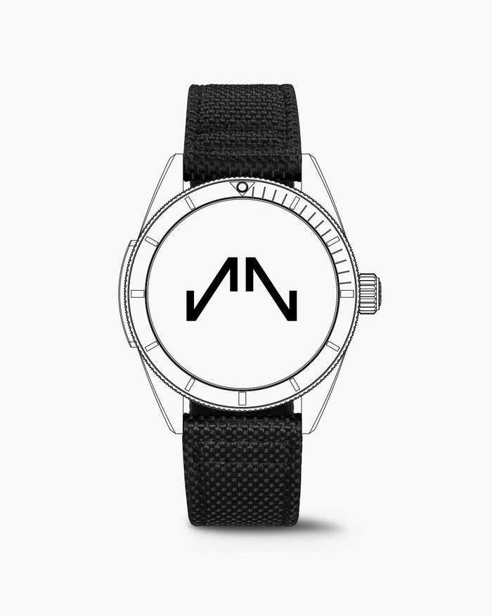 Black Nordura Fabric Adventure 22mm