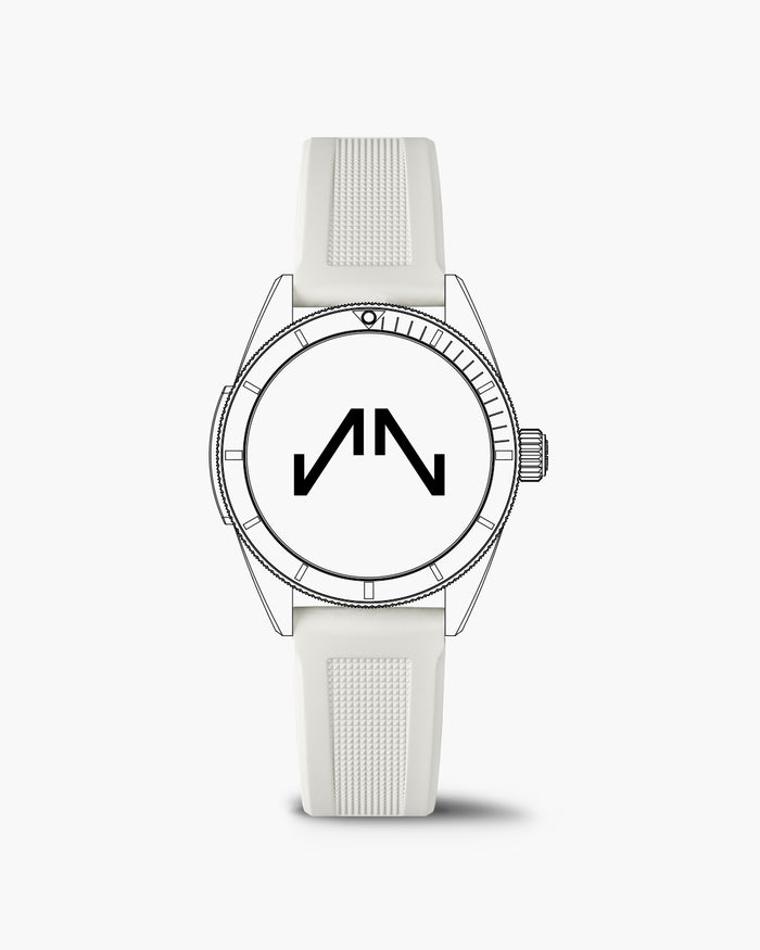 White Rubber Adventure 18mm