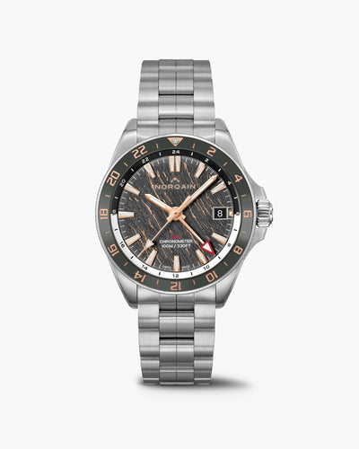 NEVEREST GMT Glacier 41mm Grey & Gold Steel