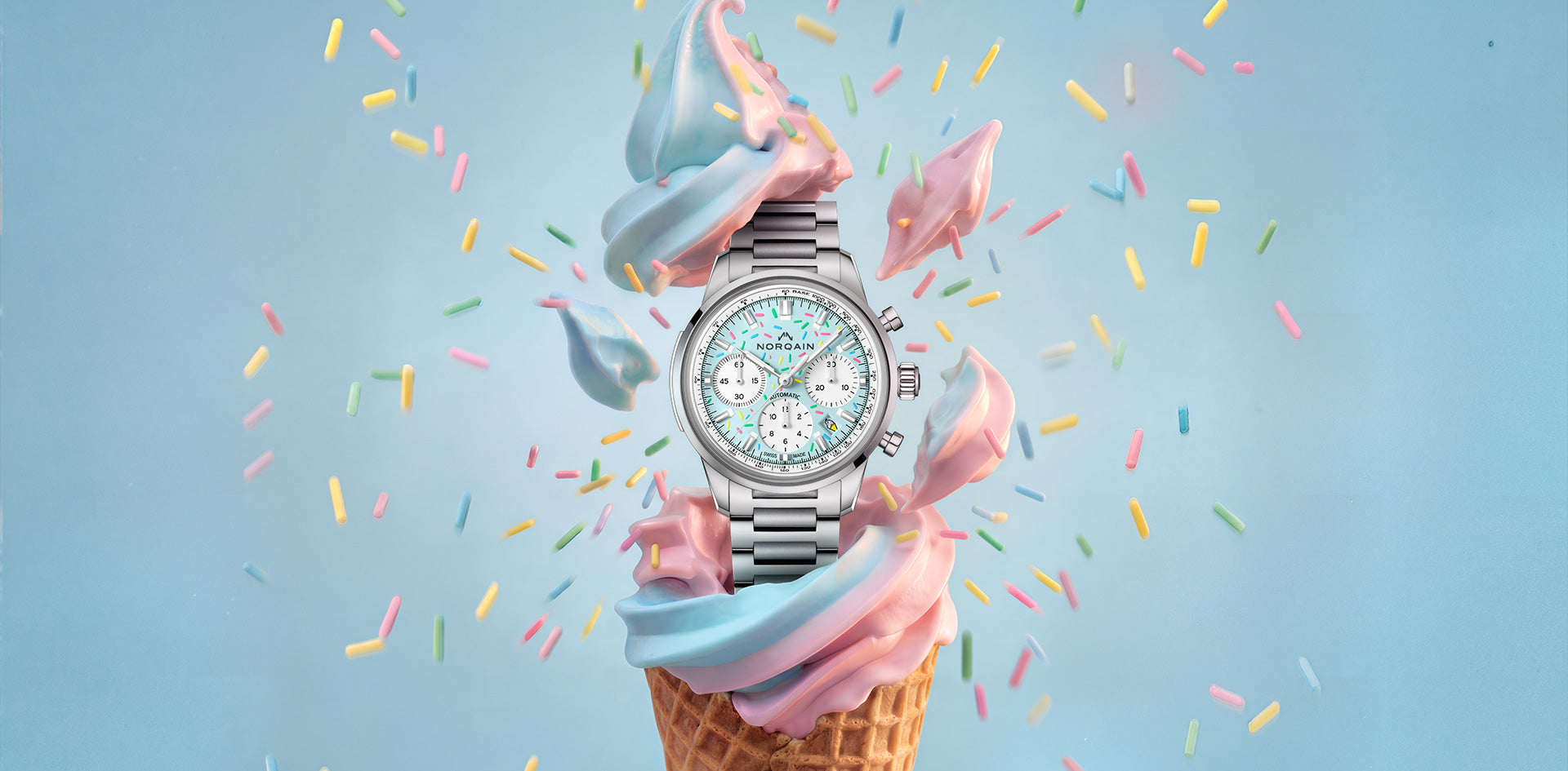 Sweet treats: NORQAIN serves up summer with the Freedom Chrono Enjoy Life “Sprinkles"