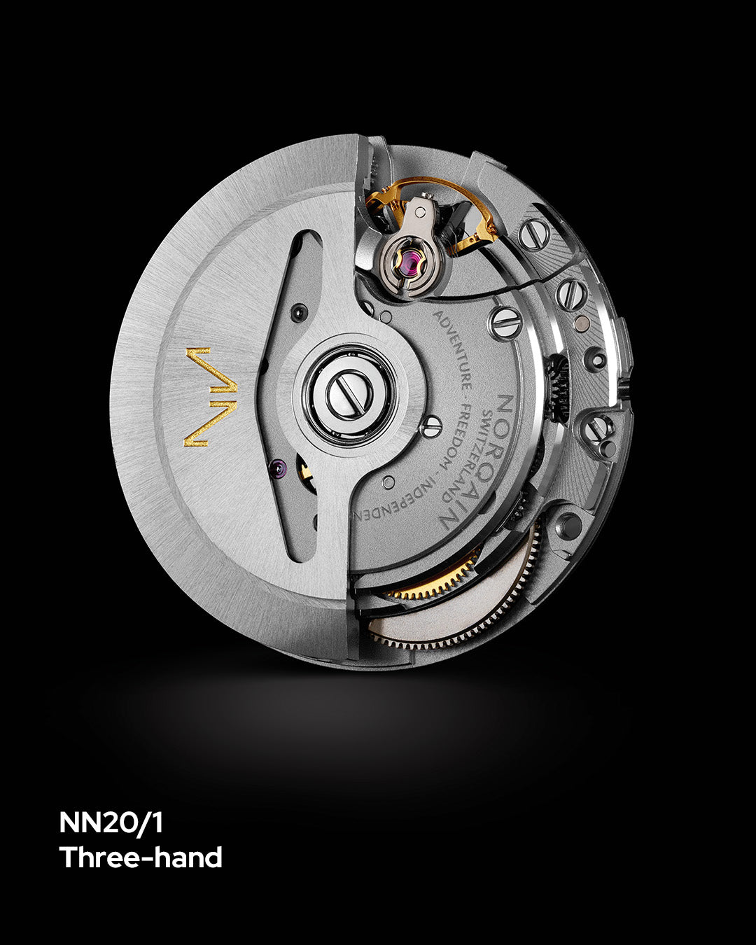 NEVEREST Glacier 40mm Black & Gold | NORQAIN Swiss Made