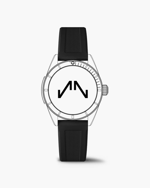 Black Rubber Adventure 18mm