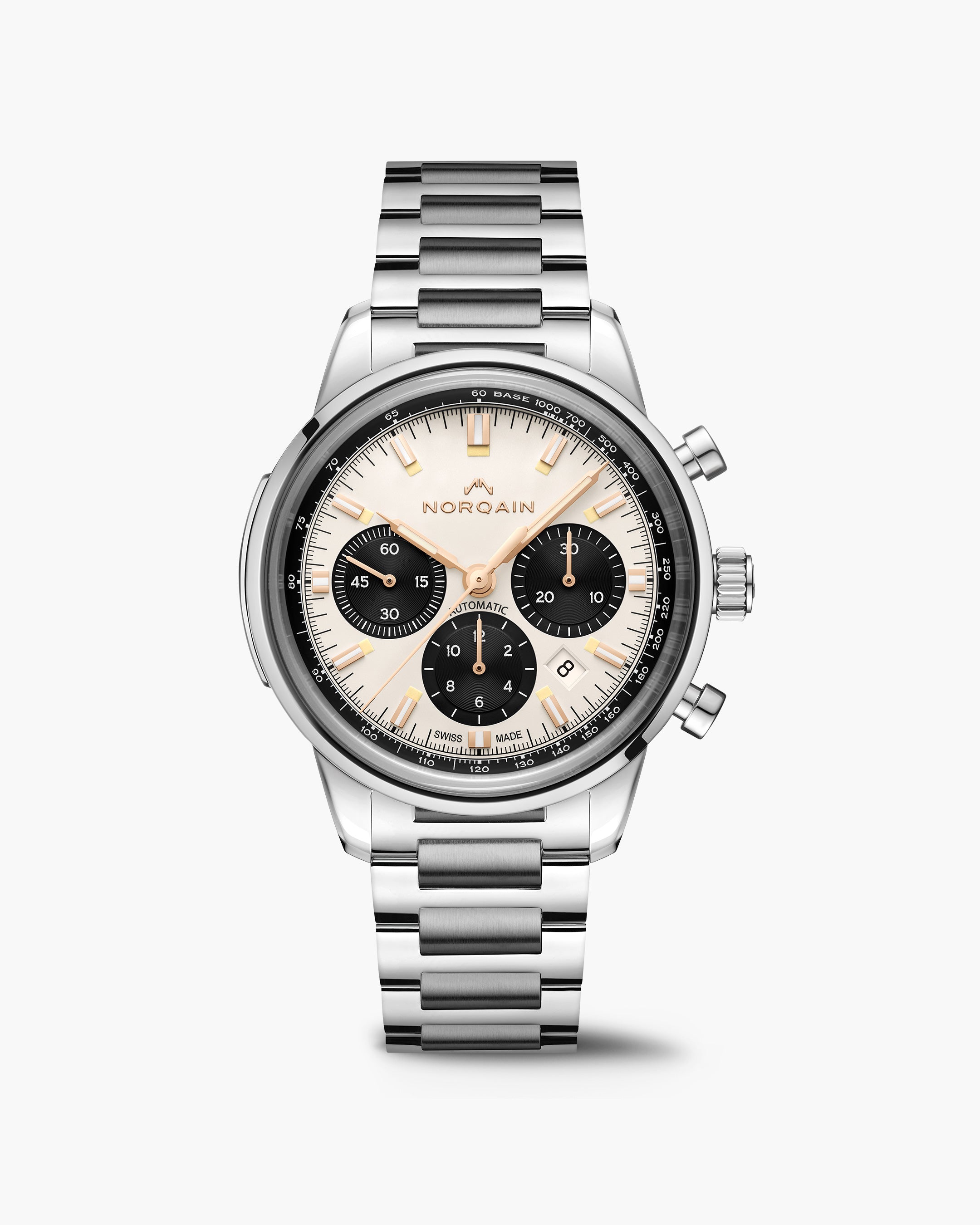 Freedom 60 Chrono 43mm Off White | NORQAIN Swiss Made Watches