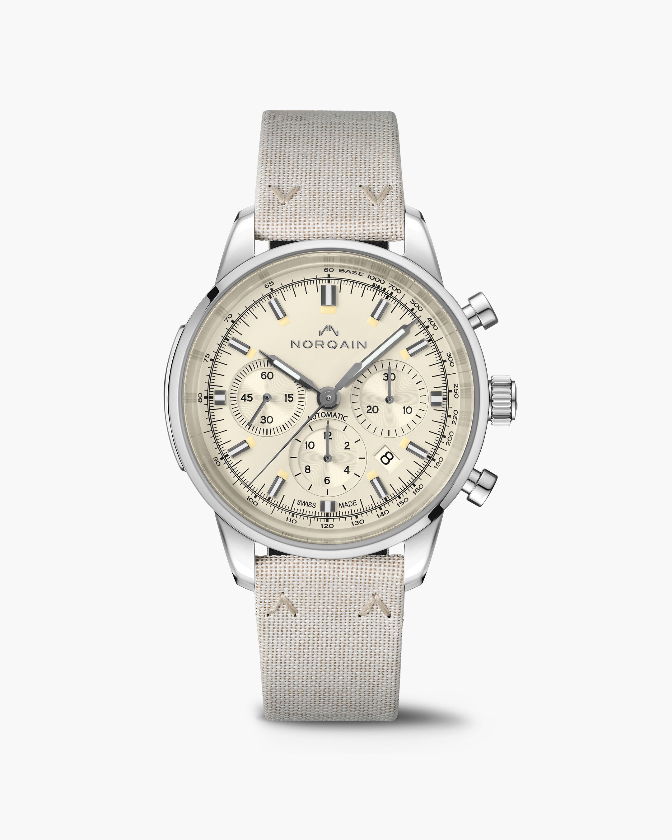 Freedom 60 Chrono 43mm Cream | NORQAIN Swiss Made Watches - NORQAIN