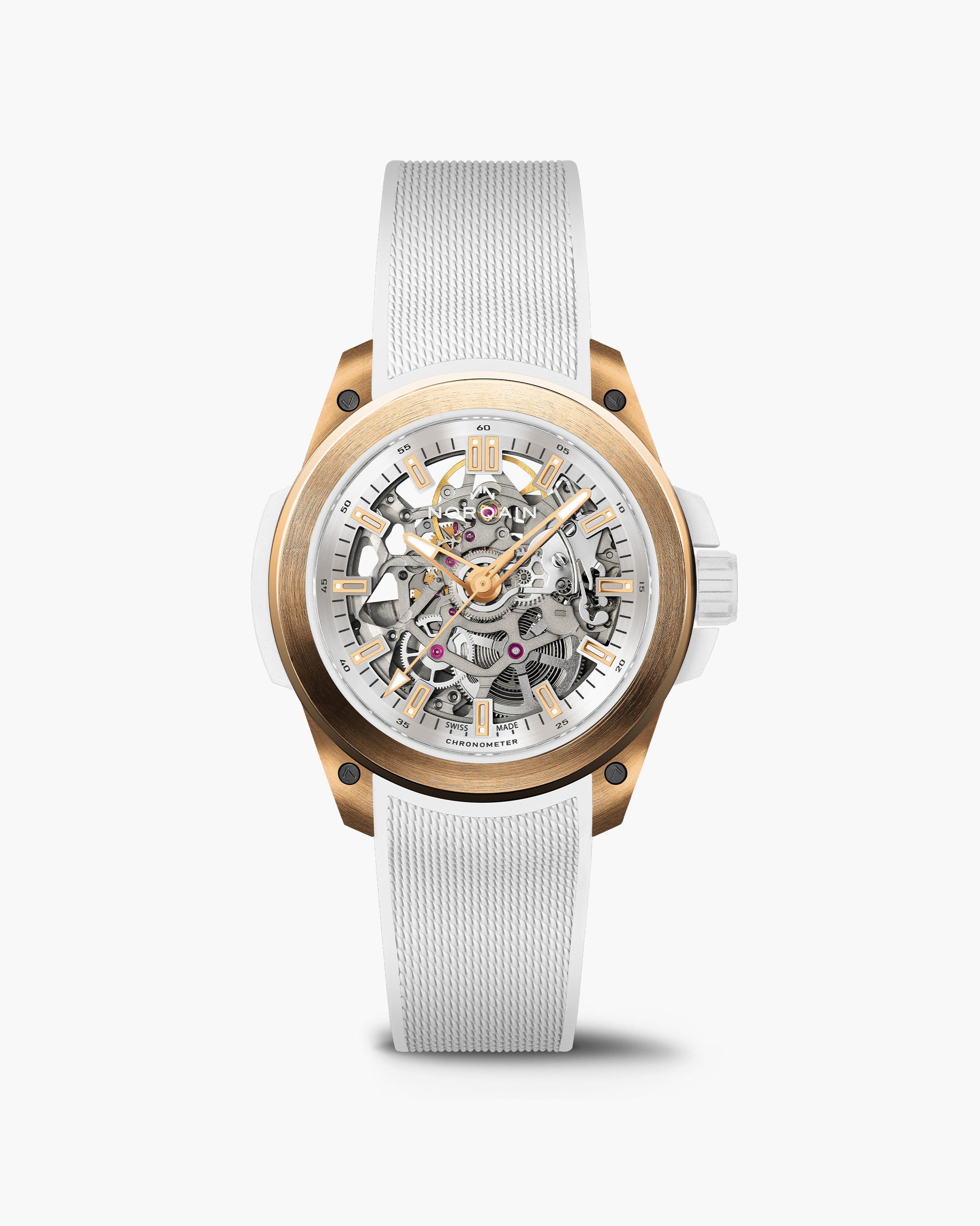 Wild ONE Skeleton 39mm Red Gold | NORQAIN Swiss Made Watches - NORQAIN