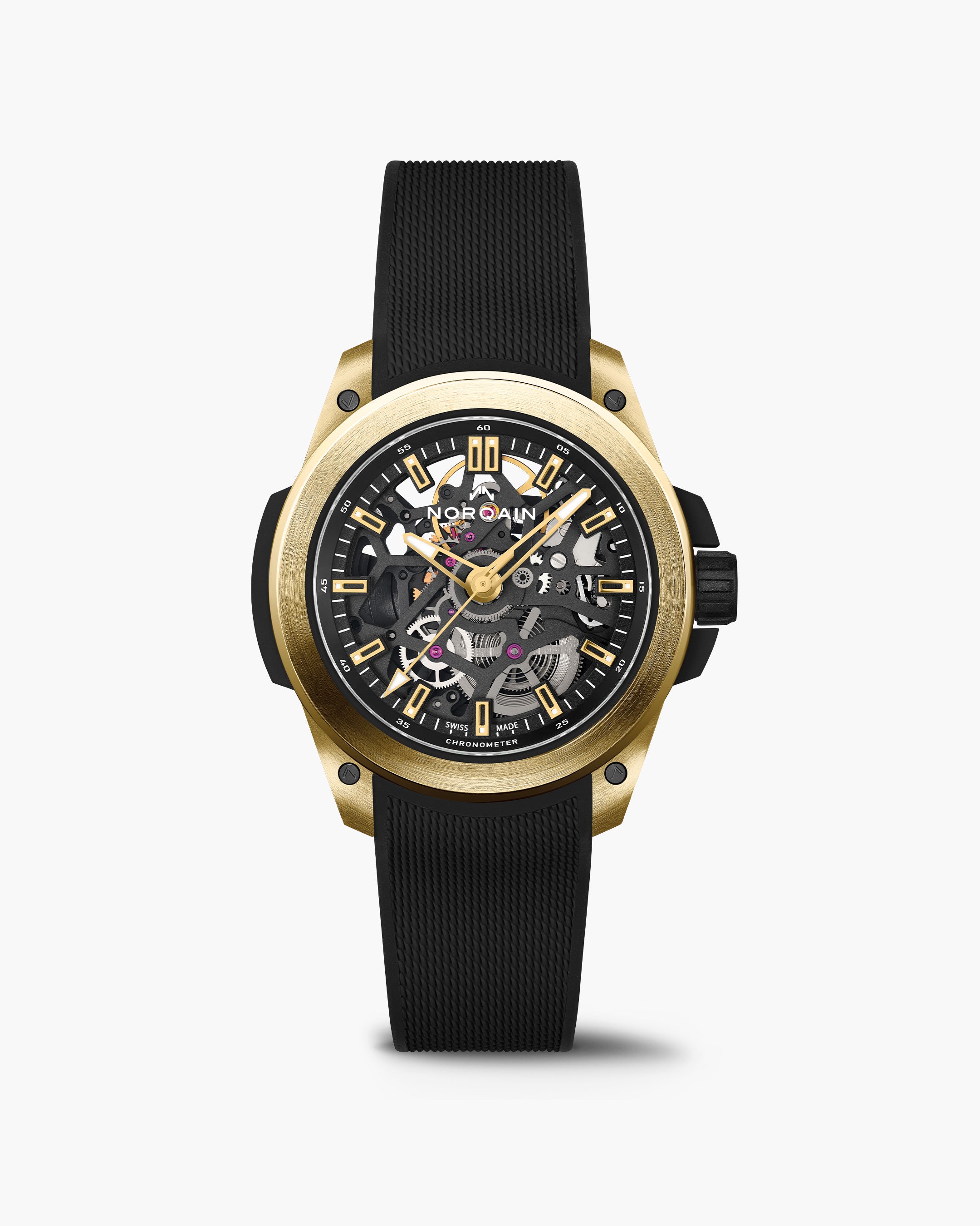 Wild ONE Skeleton 39mm Yellow Gold Limited Edition | NORQAIN Swiss