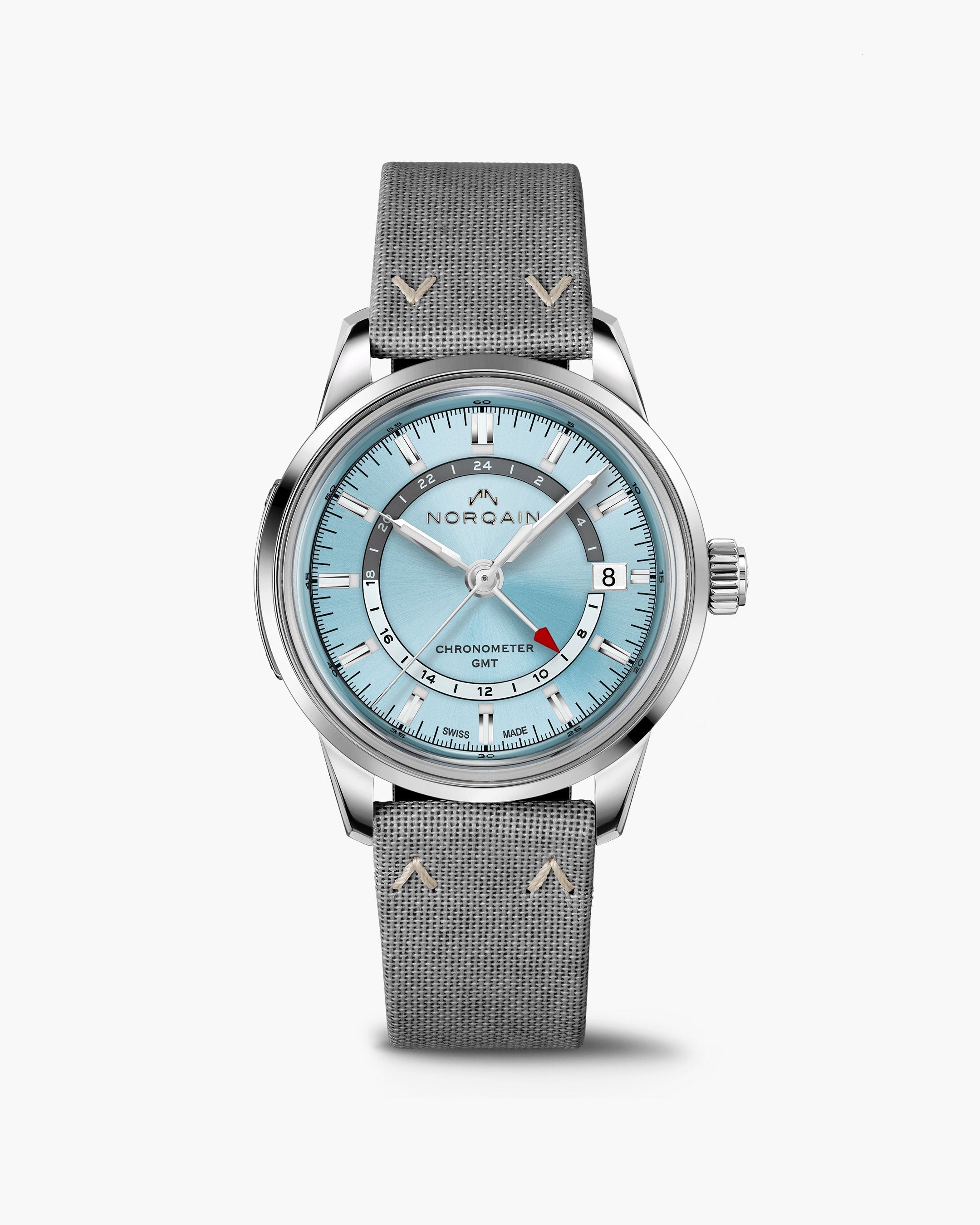 【当店一番人気】 GMT 60 Freedom 40mm Watches Made Swiss NORQAIN | Blue Ice ロッド