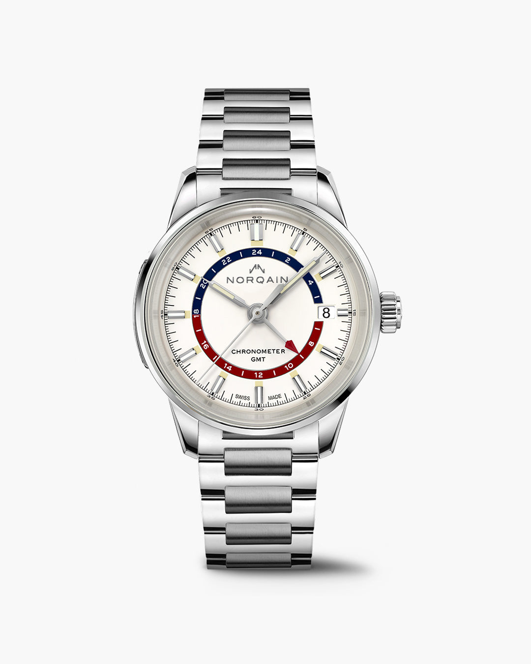 Freedom 60 GMT 40mm Opaline - NORQAIN