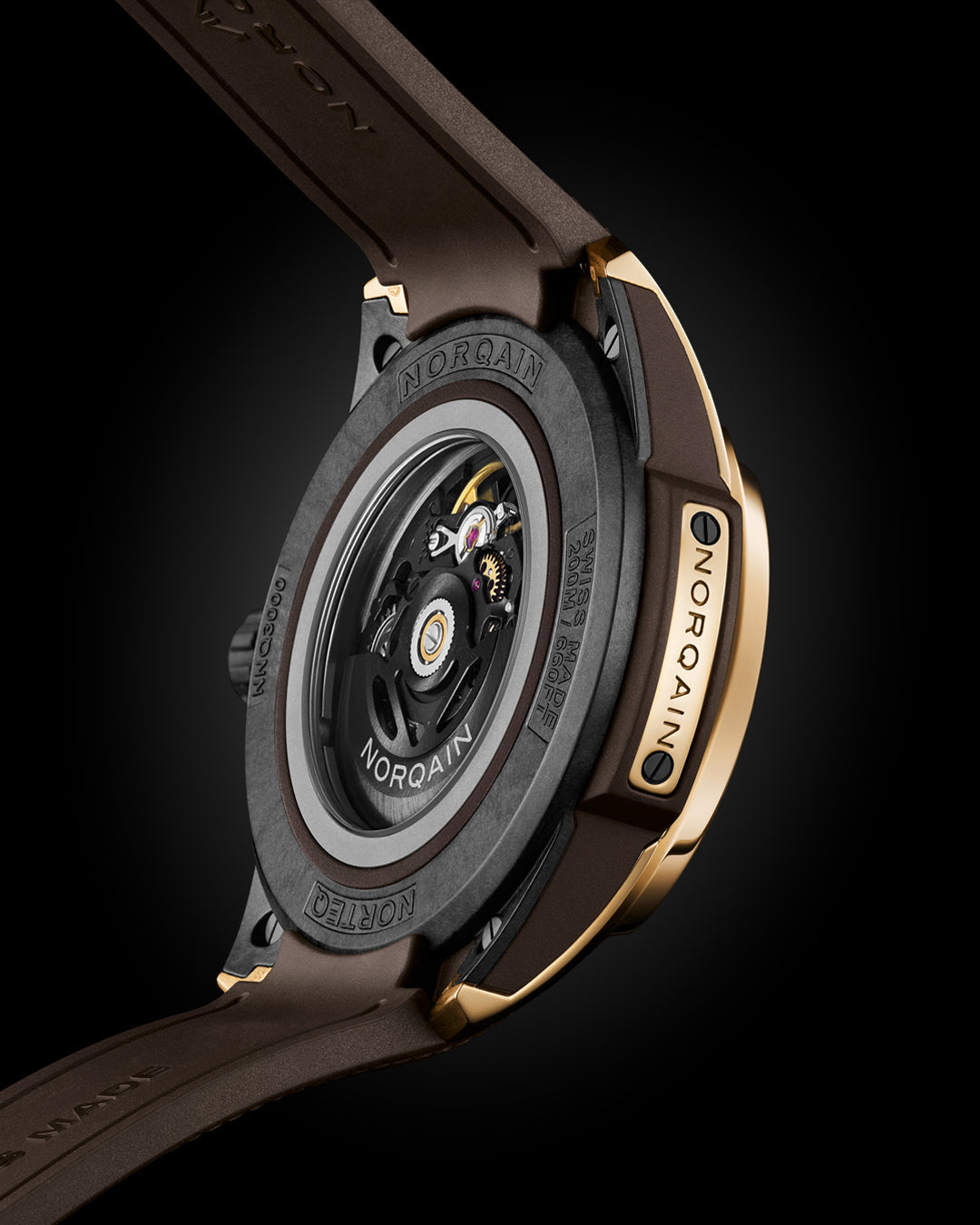 Wild One Skeleton 42mm Gold | NORQAIN Swiss Made Watches