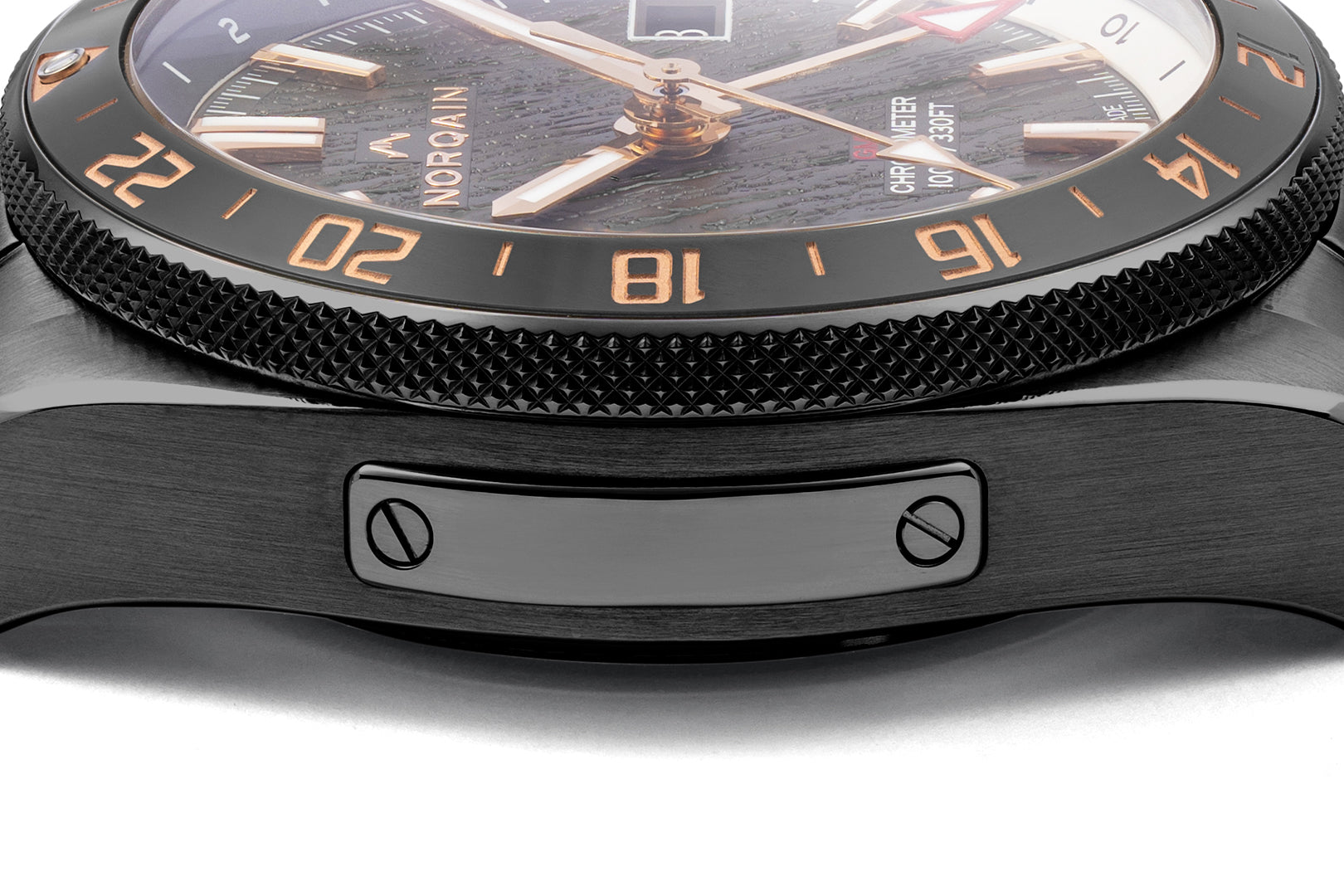 NEVEREST GMT Glacier 41mm DLC Grey & Gold | NORQAIN Swiss
