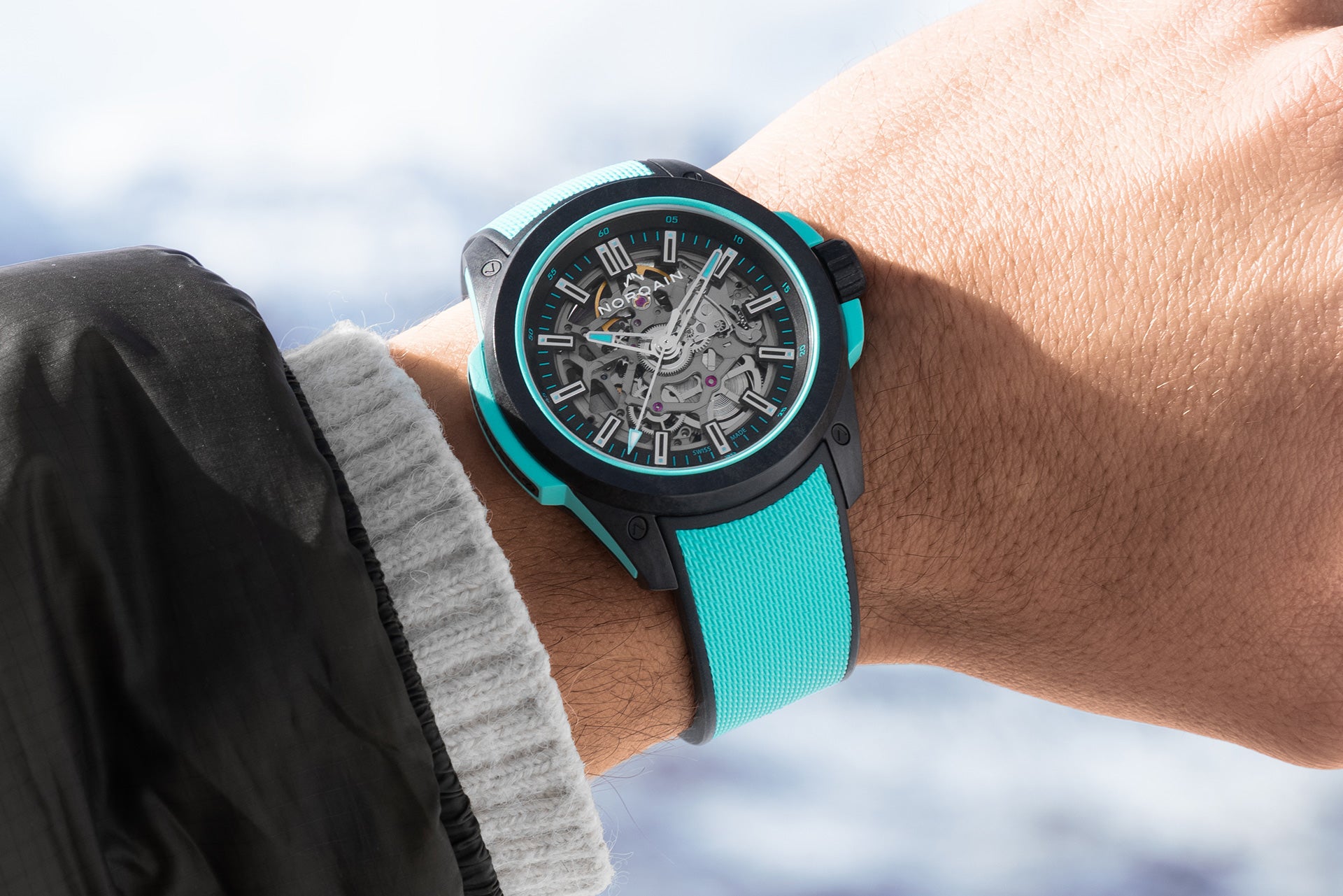 Black Nordura Fabric Adventure 22mm Strap | NORQAIN Swiss Made