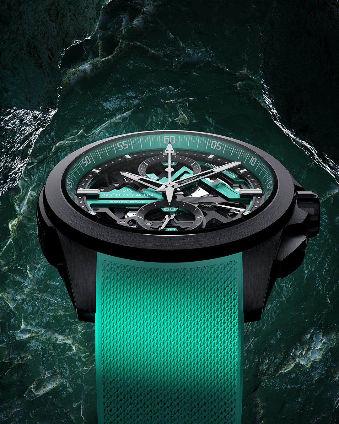 ③スイスフラン ２５フラン Independence Skeleton Chrono 42mm Limited Edition | NORQAIN