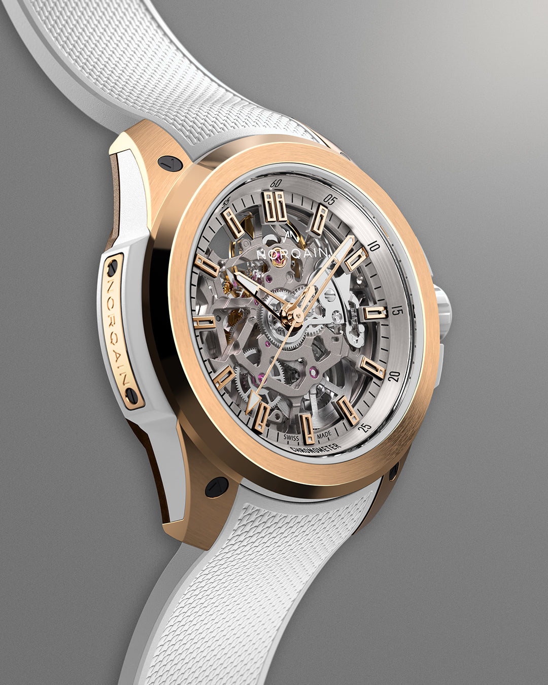 Wild ONE Skeleton 39mm Red Gold | NORQAIN Swiss Made Watches - NORQAIN