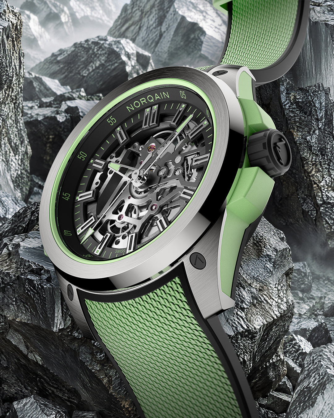 Wild ONE Skeleton Titanium | NORQAIN Swiss Made Watches - NORQAIN