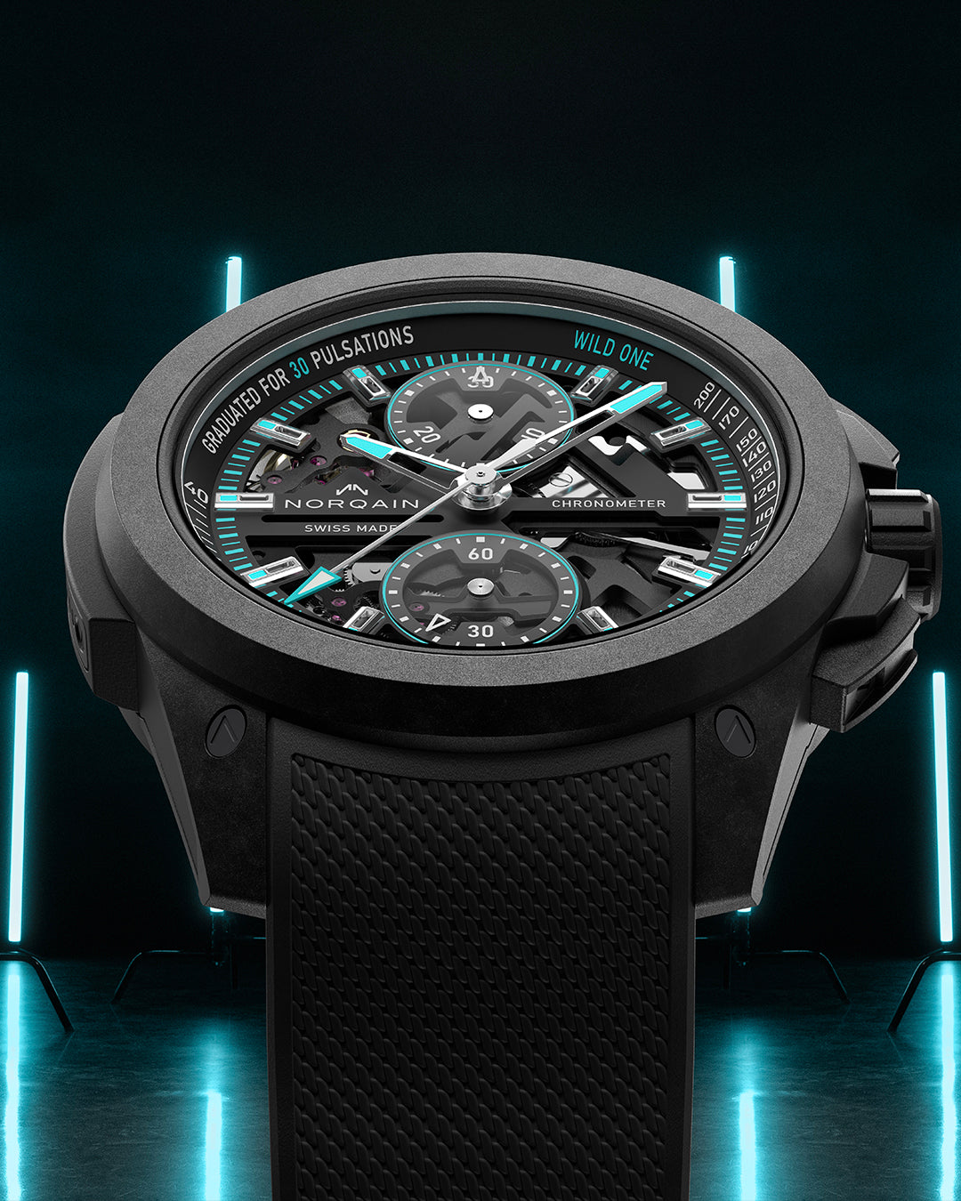 Wild ONE Skeleton Chrono | NORQAIN Swiss Made Watches - NORQAIN