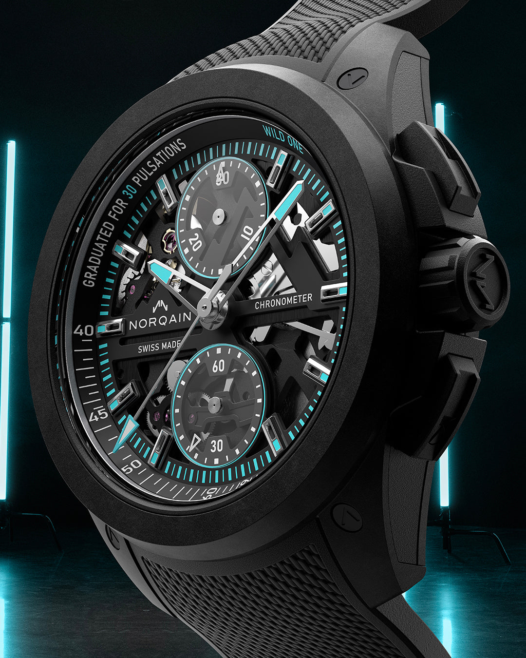 Wild ONE Skeleton Chrono | NORQAIN Swiss Made Watches - NORQAIN