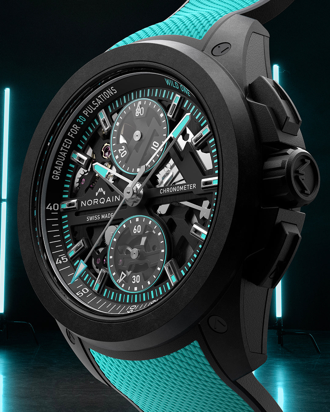 Wild ONE Skeleton Chrono | NORQAIN Swiss Made Watches - NORQAIN