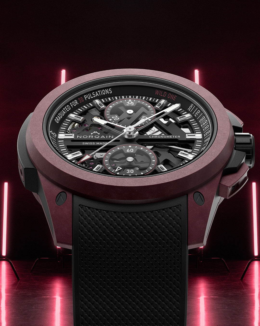 ここりん① Wild ONE Skeleton Chrono Limited Edition | NORQAIN Swiss Made