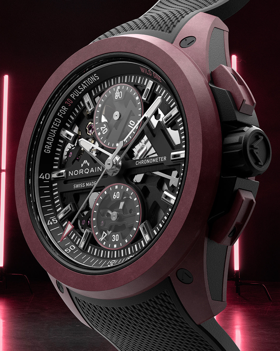 Wild ONE Skeleton Chrono Limited Edition | NORQAIN Swiss Made