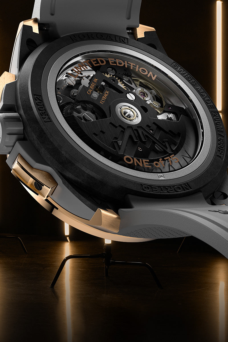 Wild ONE Skeleton Chrono Red Gold Limited Edition | NORQAIN Swiss