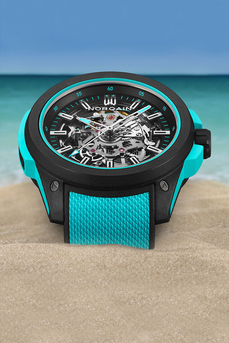 Wild ONE Skeleton 42mm Turquoise - NORQAIN