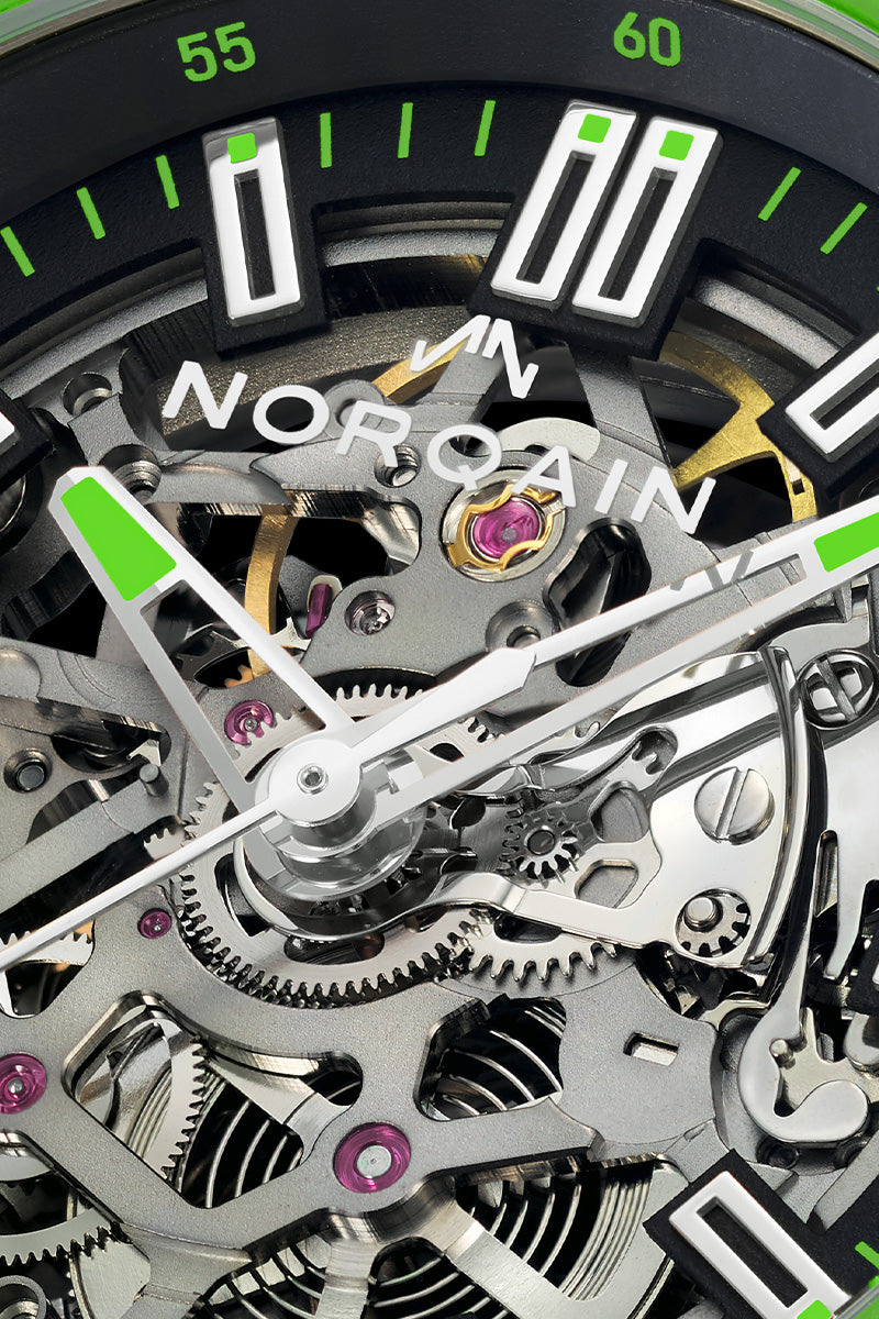 Wild ONE Skeleton 42mm Gecko | NORQAIN Swiss Made Watches - NORQAIN