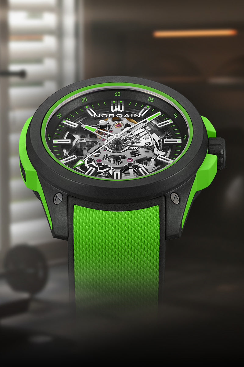 Wild ONE Skeleton 42mm Gecko | NORQAIN Swiss Made Watches - NORQAIN