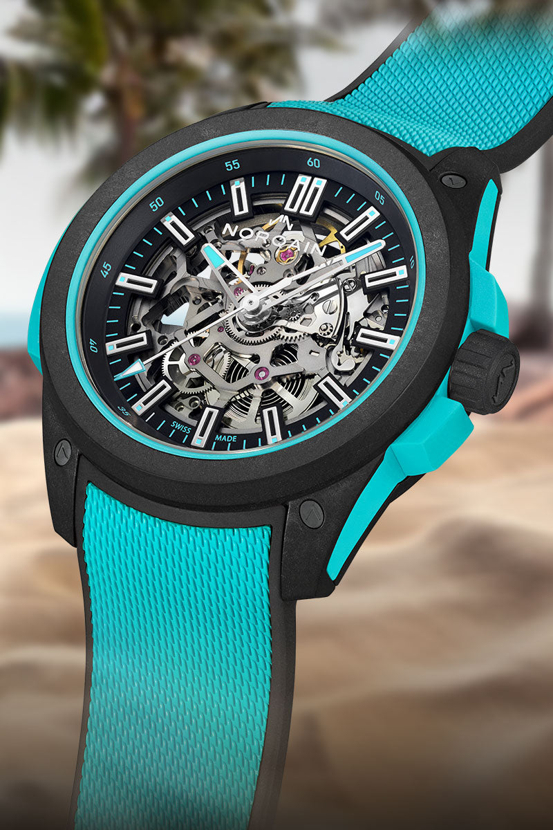 Wild ONE Skeleton Turquoise | NORQAIN Swiss Made Watches - NORQAIN