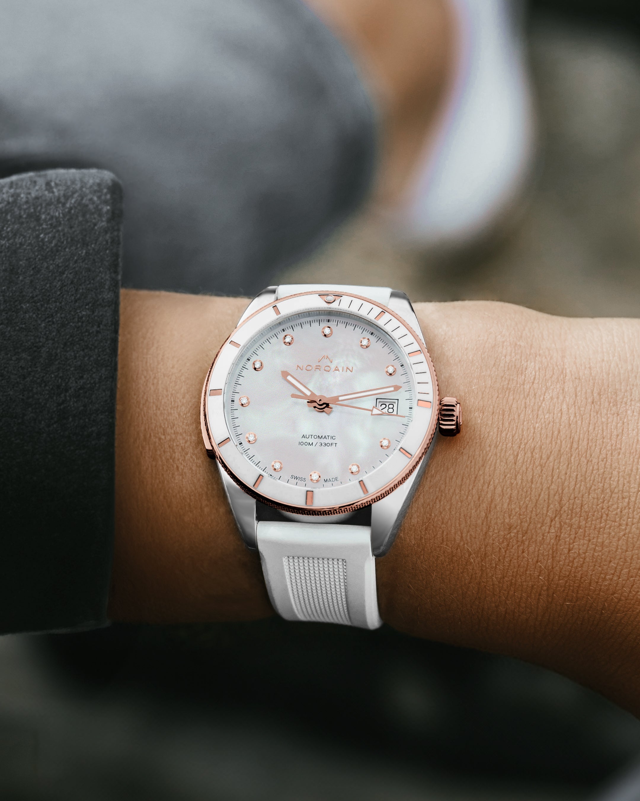 Adventure Sport 37mm S&G MOP | NORQAIN Swiss Made Watches - NORQAIN